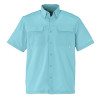 Striker Sanibel Bay UPF 50 Men's Button-Down Antigua Blue Shirt In 2X-Large