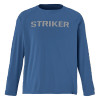 Striker Swagger UPF Quick-Drying Long-Sleeve Fishing Indigo Shirt In X-Large
