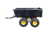 Clam Polar Trailer 61.5" X 42" X 17" Hd Max Tandem Axle Trailer, Black