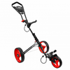 Izzo Golf Lightweight Aluminum Rover II Push Cart in Red
