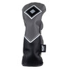 Izzo Golf Premium Soft PU Leather Golf Headcovers in Gray/Black/Hybrid