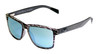 Moto CF Singal Polarized Mirror Blue Lens Sunglasses with Liquid Black Frame