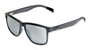 Icicles Moto CF Transition Mirror Silver Lens Sunglasses with Matte Black Frame