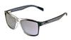 Moto CF Polarized Mirror Silver Sunglasses with Two Tone Black And Crystal Frame