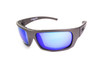 Stinger Singal Polarized Mirror Blue Lens Sunglasses with Gunmetal Frame