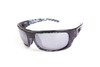 Icicles Stinger Singal Liquid Mirror Silver Lens Sunglasses with Black Frame