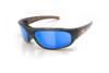 Sun Rider Singal Polarized Mirror Blue Lens Sunglasses w/ Blonde Tortoise Frame