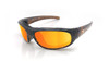Sun Rider Singal Polarized Mirror Orange Sunglasses with Blonde Tortoise Frame