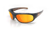 Sun Rider Singal Transition Mirror Orange Sunglasses with Blonde Tortoise Frame