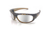 Sun Rider Singal Mirror Silver Lens Sunglasses with Leopard Tortoise Frame