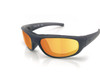 Icicles Sun Rider Singal Mirror Orange Lens Sunglasses with Black Frame