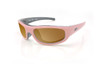 Icicles Sun Rider Mirror Bronze Lens Sunglasses with Pink Frame