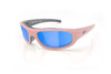 Icicles Sun Rider Transition Mirror Blue Lens Sunglasses with Pink Frame