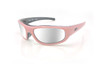 Icicles Sun Rider Transition Mirror Silver Lens Sunglasses with Pink Frame