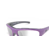 Sun Rider Singal Polarized Mirror Silver Lens Sunglasses with Purple Frame