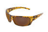 Icicles Stinger Singal Polarized Brown Lens Sunglasses with Tortoise Frame