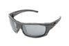 Stinger Singal Transition Mirror Silver Lens Sunglasses with Woodgrain Frame