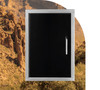 Wild Fire Ranch 304 Bss Vertical Single Black Door in 20" x 27"