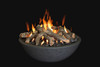 39" x 13" Vented Liquid Propane High Temperature UV Resistant Fire Bowl - Black