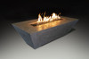 Grand Canyon 72" x 30" Olympus Rectangular Grey Liquid Propane Fire Pit Table