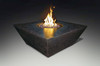 Grand Canyon 48" x 48" Olympus Square Black Natural Gas Fire Pit Table