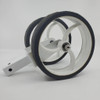 Bat Caddy X8 Mountain Slayer Anti-Tip Wheel Assembly In Arctic White