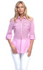 Good Rider Womens Relax Lilac Gingham Shirt Size L