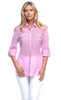 Good Rider Womens Relax Lilac Gingham Shirt Size S