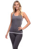 Good Rider Womens Seamless Sport Black Stripe Tank Size L-XL