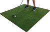 Spornia Golf ProStrike Chipping Hitting Practice Mat 5' x 5' With 4 PK Tee Claw Training Aid