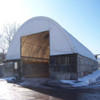 Rhino Shelter Commercial Round Truss Building Style PE Cove White 30'Wx65'Lx15'H