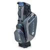 Motocaddy Hydroflex Charcoal and Blue Golf Stand Bag