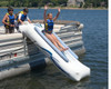 Rave Sports 00001 Pontoon Boat 10' Inflatable Water Slide with Warranty & Pump
