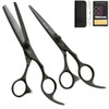 Washi Scissor Professional Black Dragon Set In Size 5.0, 5.5, 6.0 ,7.0