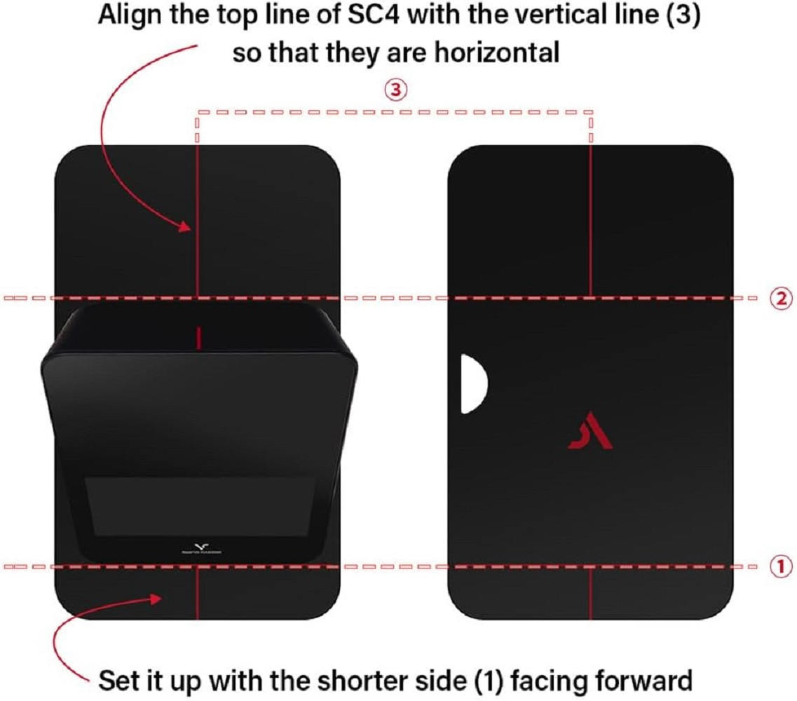 Voice Caddie SC4 & SC4 PRO Protective Case & Alignment Grid, Case