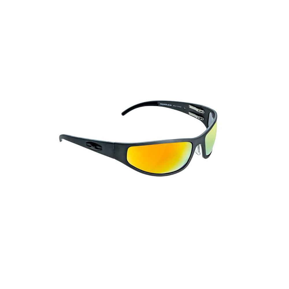 NEW ICICLES Bagger Orange Mirror Lens Sunglasses with Flat Black