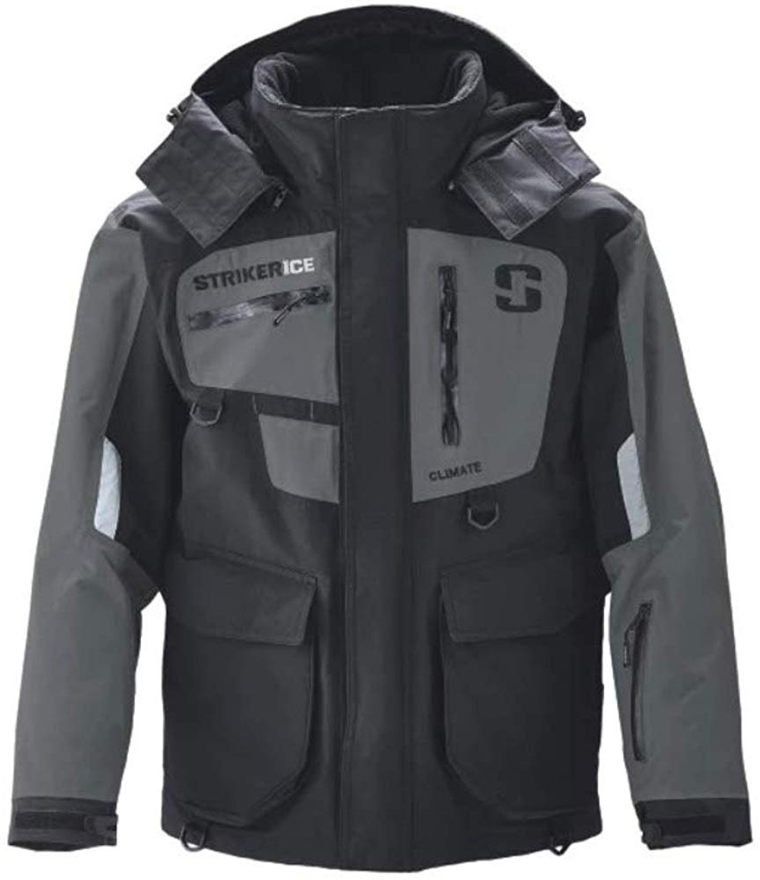 Striker Ice Men's Climate Jacket Black - Gray; 5XL