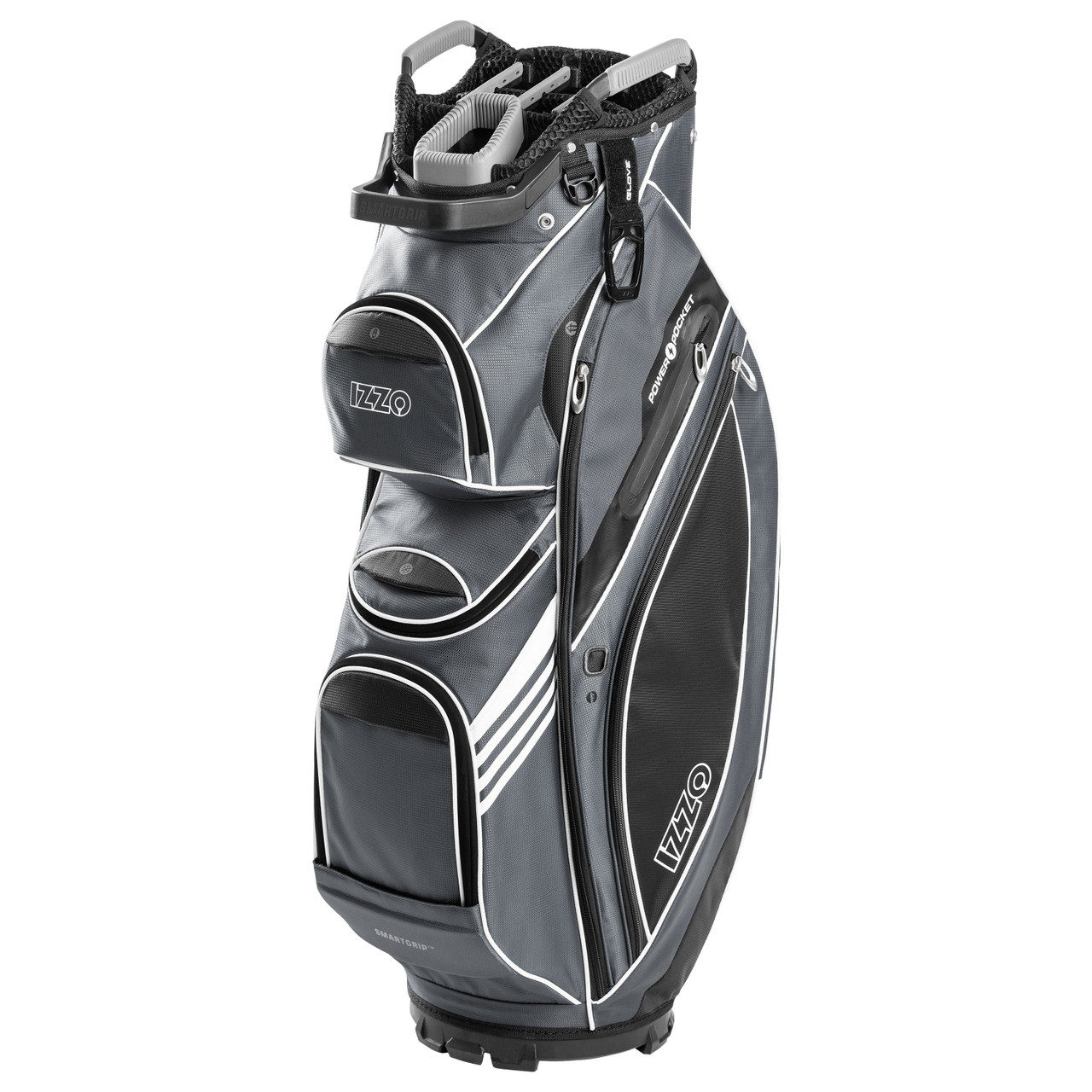 Izzo Golf My-Way Club Divider Transport Golf Cart Bag in Gray - Give 5 To  Cancer