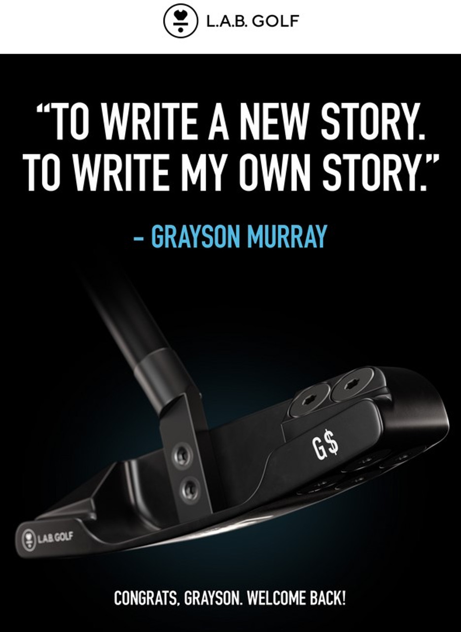 Lab Golf Link.1 Stock Left Handed Matte Black Premium Steel
