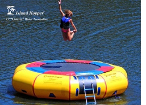 Island Hopper 15'PVCTUBE 15' "Classic" Water Trampoline With Steel Frame