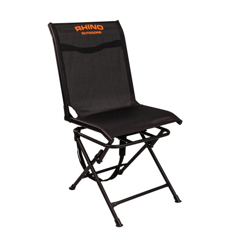 Rhino Blinds Textilene Swivel Hunting Chair with Folding Legs and Carry Strap