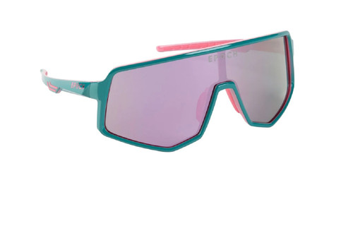 Epoch L2 Sport Wrap Teal Outer Pink Inner Frame Peri Pink Mirror Lens Sunglasses