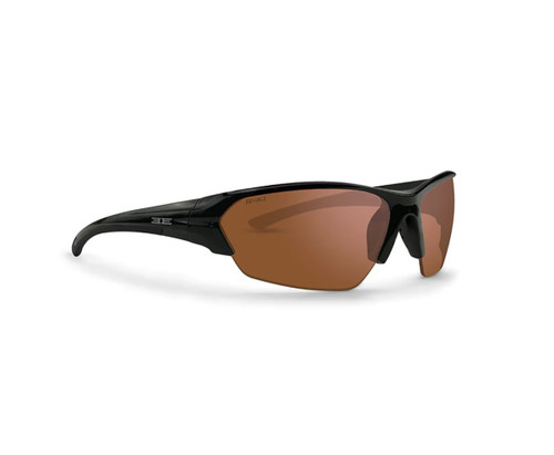 Epoch Eyewear Wake Black Frame Amber Sunglasses