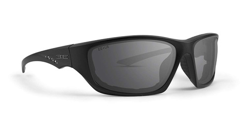 Epoch Eyewear Foam 3 Padded Motorcycle Black with Accents Frame With Smoke Lenses Sunglasses