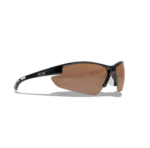 Epoch Eyewear Outdoorsman Black Frame Polarized Brown Sunglasses