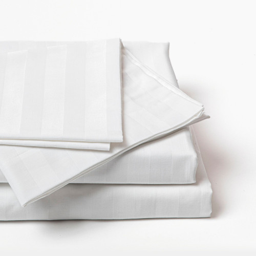 Purecare Fabrictech Luxury Hotel Collection White Cotton Sheet Set in Full