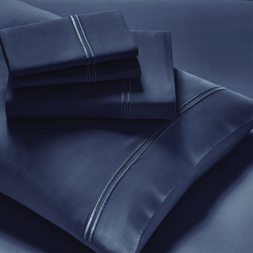 Purecare Soft Touch Tencel Modal Midnight Sheets in Split King