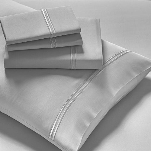 Purecare Arbor Premium Modal Long-Staple Cotton Twin XL Dove Gray Sheet Set