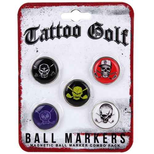 TATTOO GOLF Magnetic Ball Marker Combo Pack
