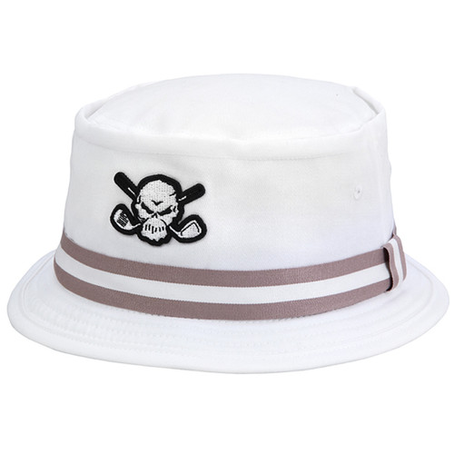 Tattoo Golf Essential Golf Premium Bucket Hat, White, Small/Medium